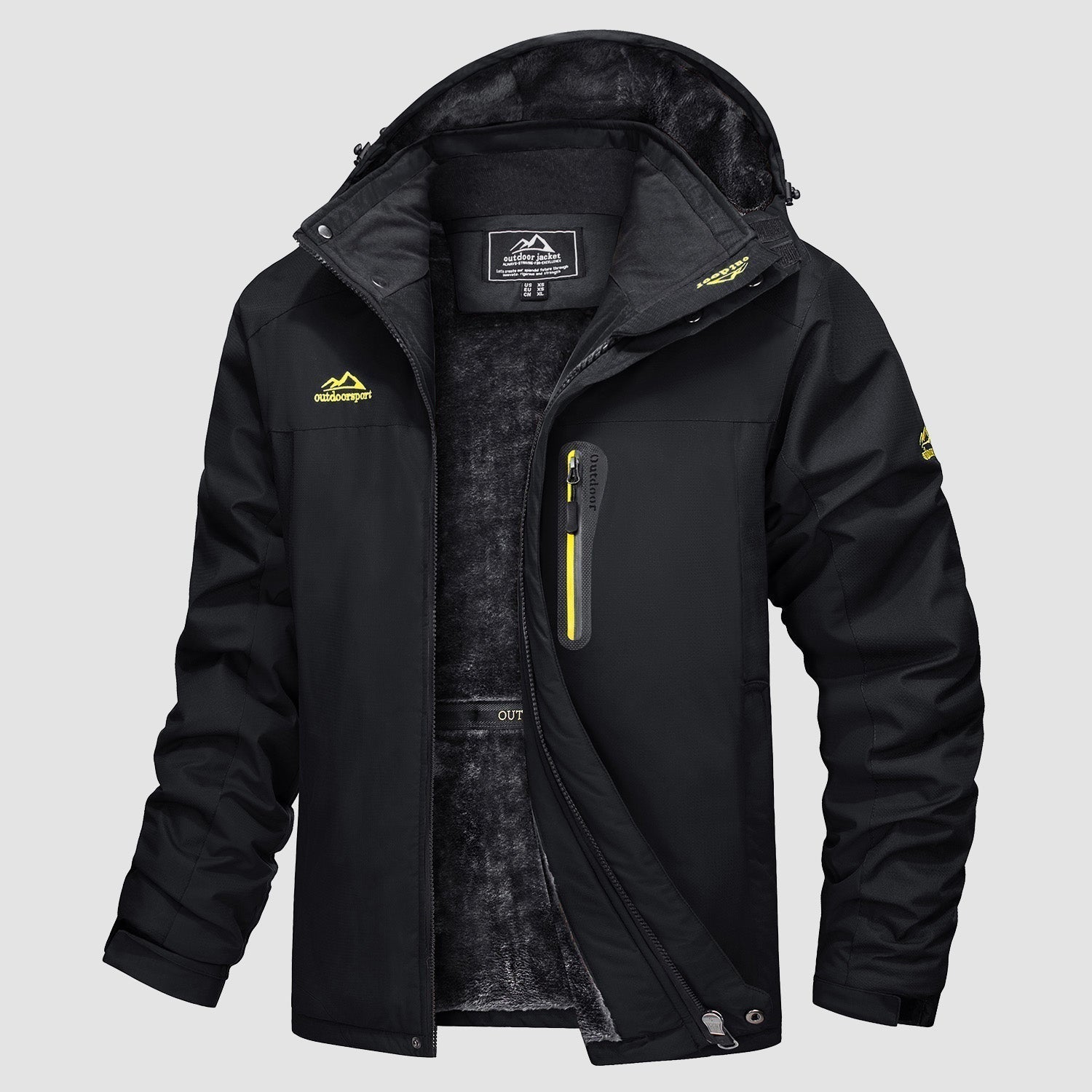 Moderne Herren Winterjacke und Outdoorjacke für kalte Tage mit Skijacke und Bomberjacke