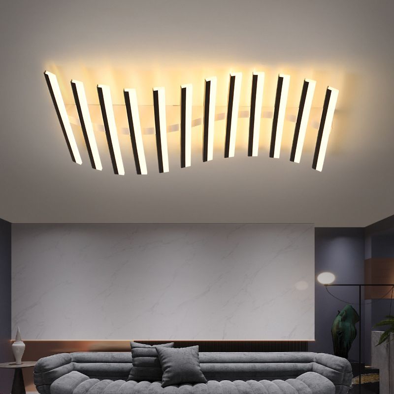 Kenzy® Modern Linear LED Deckenleuchte Wohn/Esszimmer aus Metall & Acryl