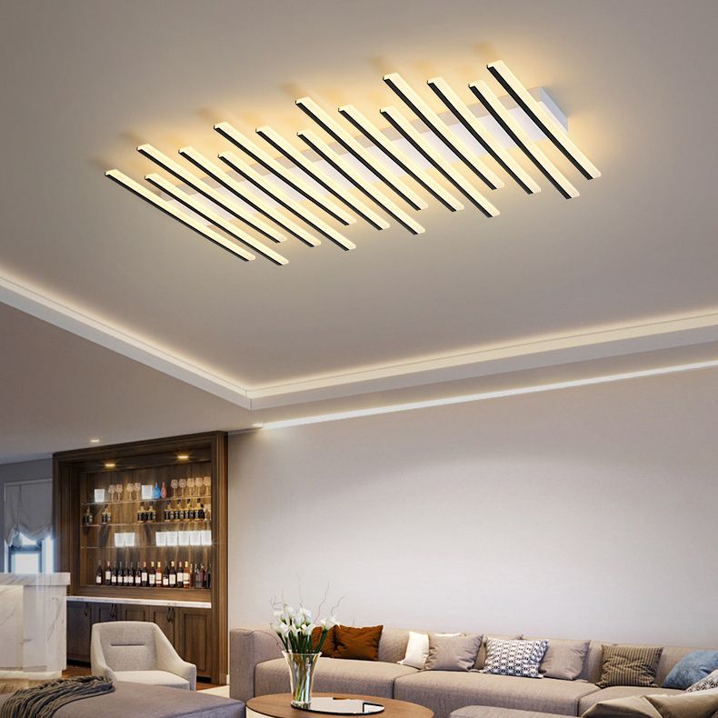 Kenzy® Modern Linear LED Deckenleuchte Wohn/Esszimmer aus Metall & Acryl