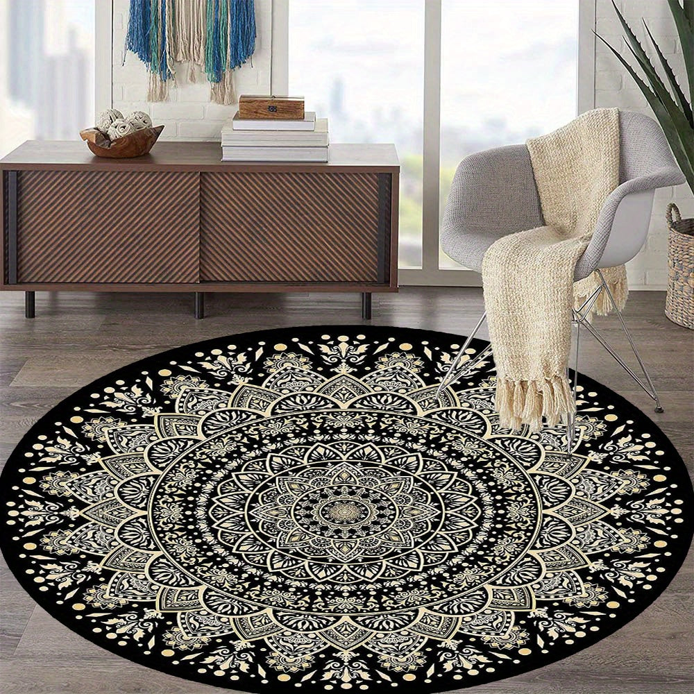 MandalaGlow® Luxuriöser rutschfester Mandala-Teppich – Stilvoll und sicher