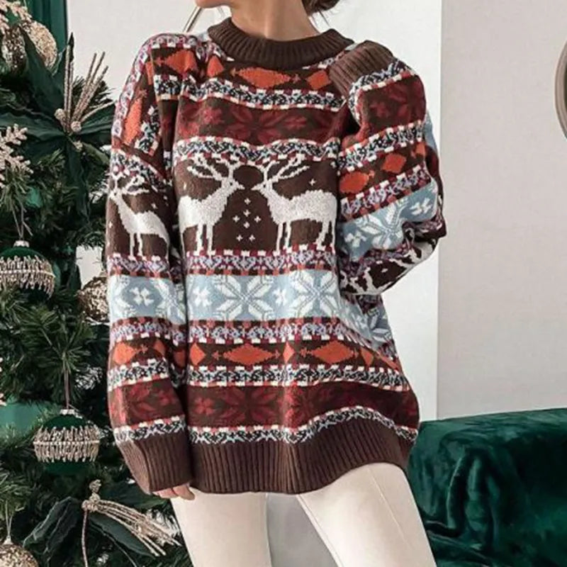 Strick Chic® Damen Winter-Weihnachtsstrickpullover