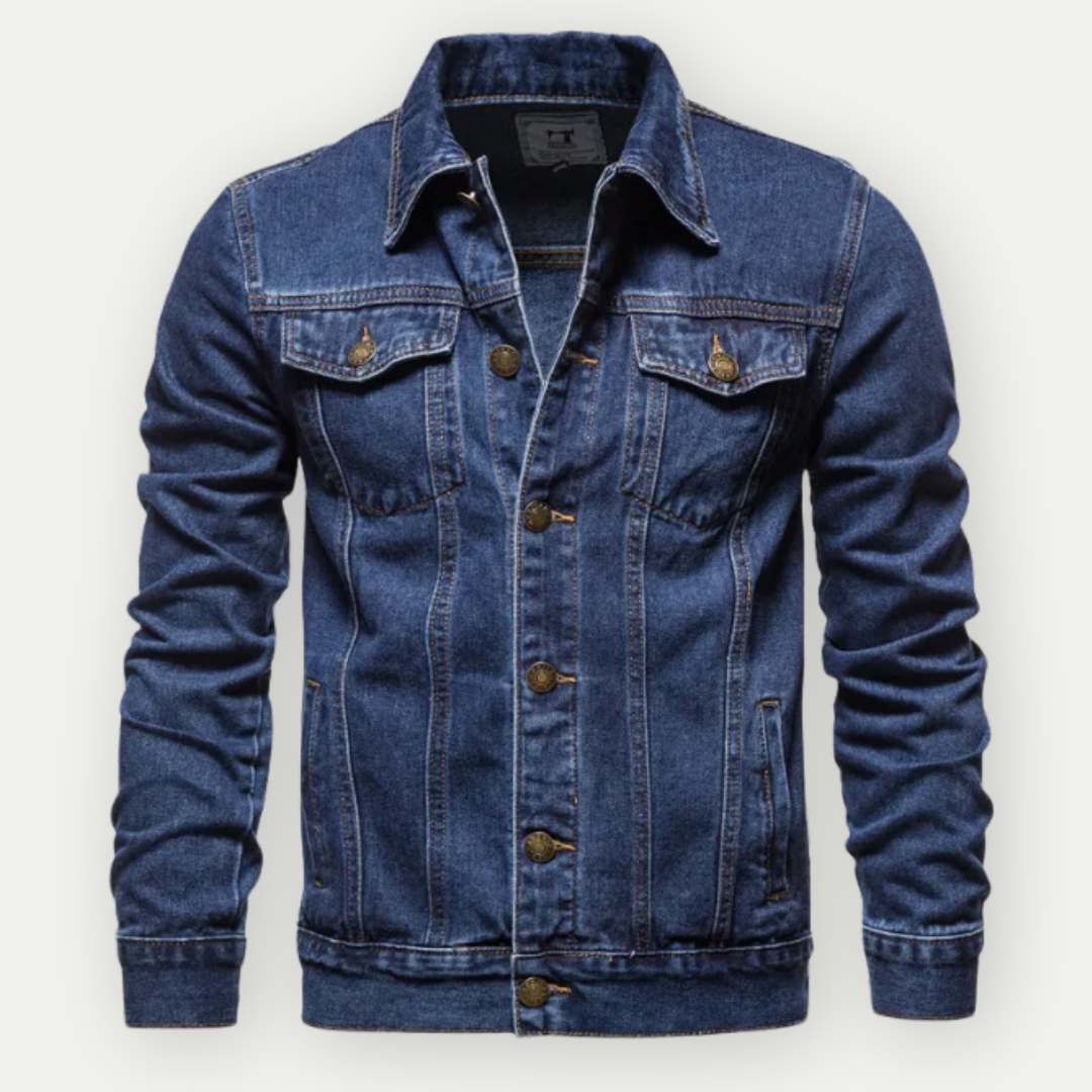 MännerLuxe® Hochwertige Denim-Trucker-Jacke für Herren