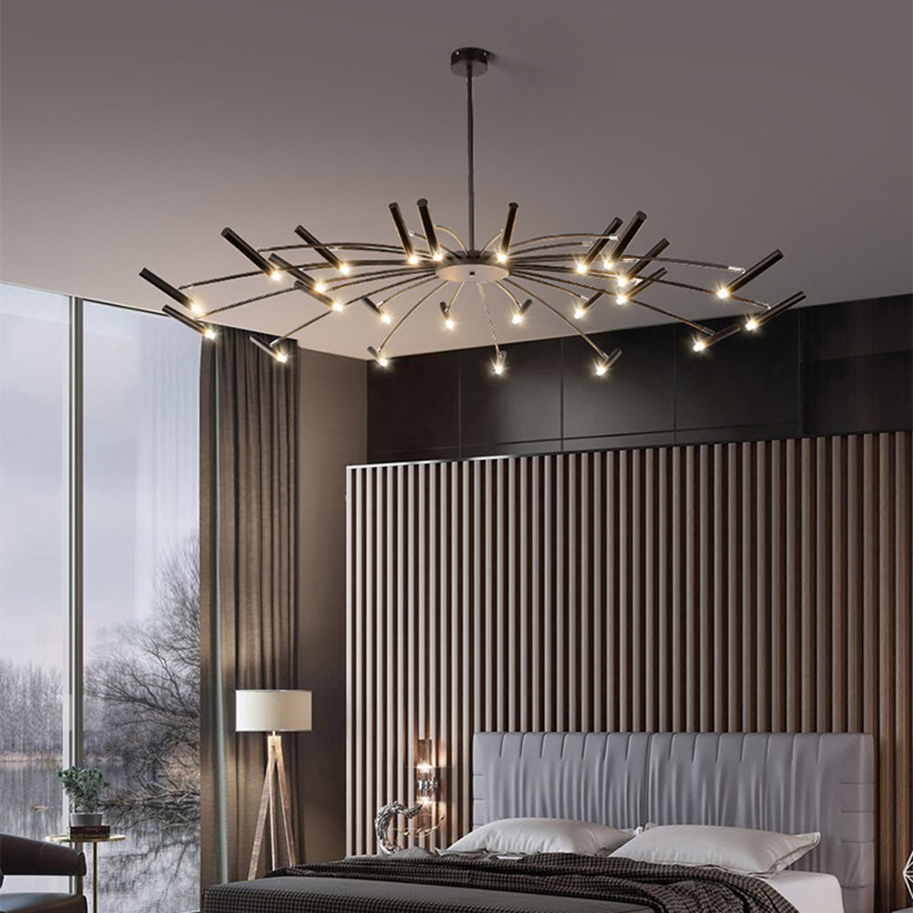 Lichttraum® Moderne LED Deckenleuchte in Weiß/Schwarz für Wohn- und Esszimmer