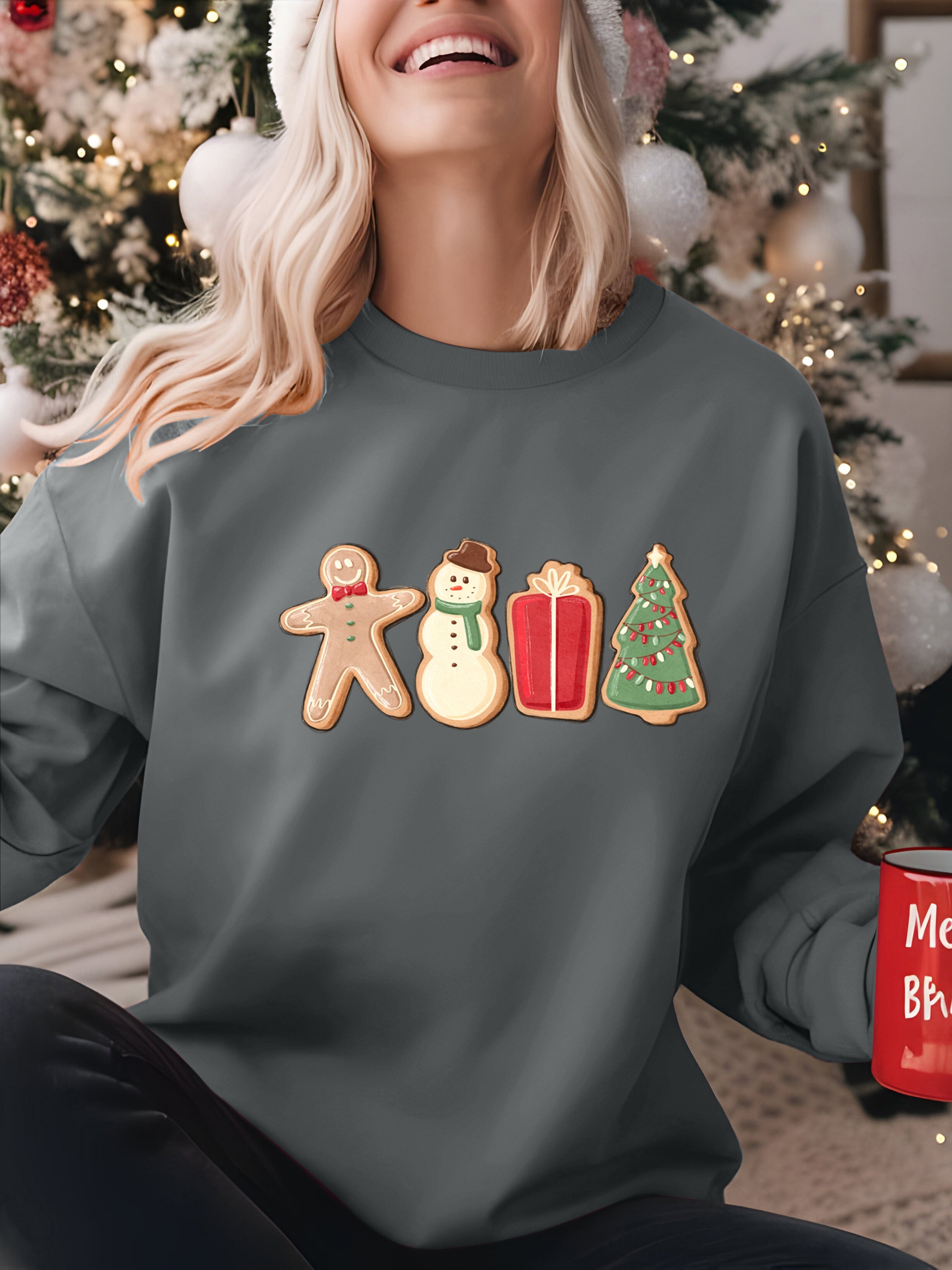 Mia® Festliches Damen Sweatshirt mit Weihnachtsmotiven