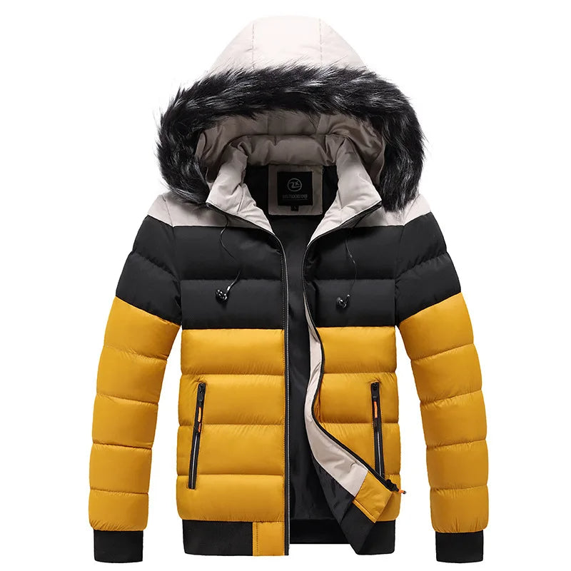 Winterjacke mit Kapuze für Herren und Damen, warme Thermojacke für die kalte Jahreszeit