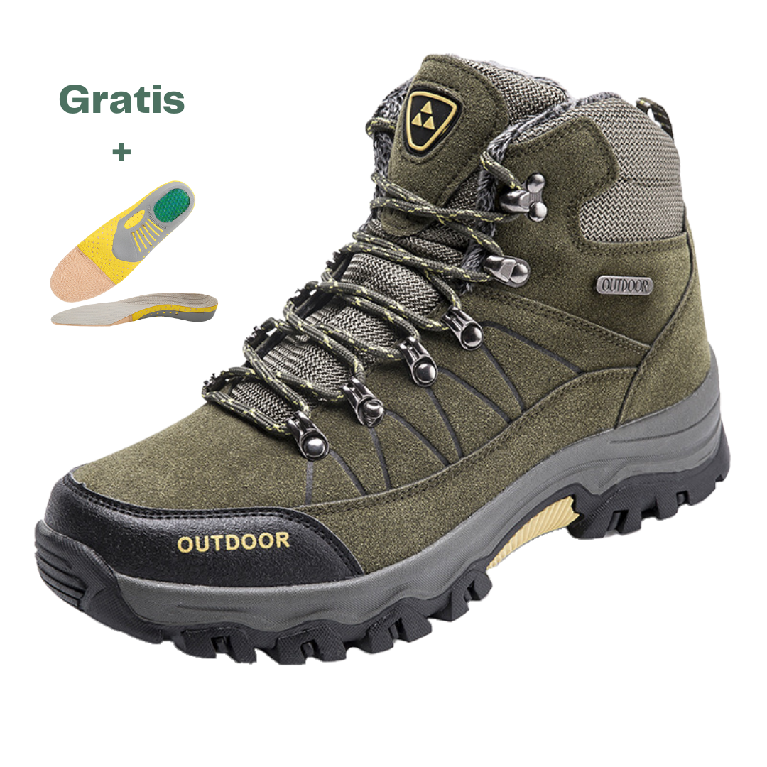 ERGOHikingBoots® Gefütterter Ergonomischer Outdoor- und Wanderschuh + Gratis Einlegesohlen