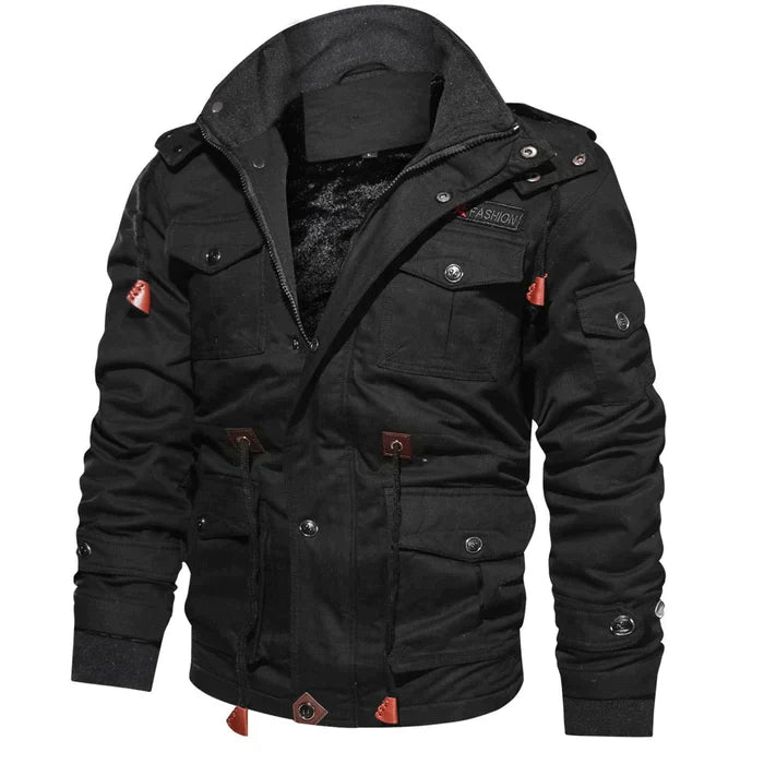 UrbanStyle® Herren-Bomberjacke mit Wärmendem Fleece-Futter