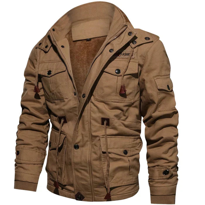 UrbanStyle® Herren-Bomberjacke mit Wärmendem Fleece-Futter