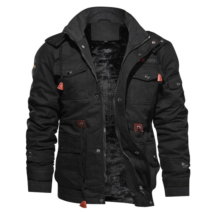 UrbanStyle® Herren-Bomberjacke mit Wärmendem Fleece-Futter