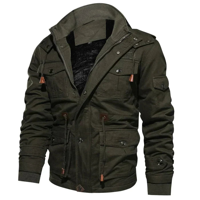 UrbanStyle® Herren-Bomberjacke mit Wärmendem Fleece-Futter