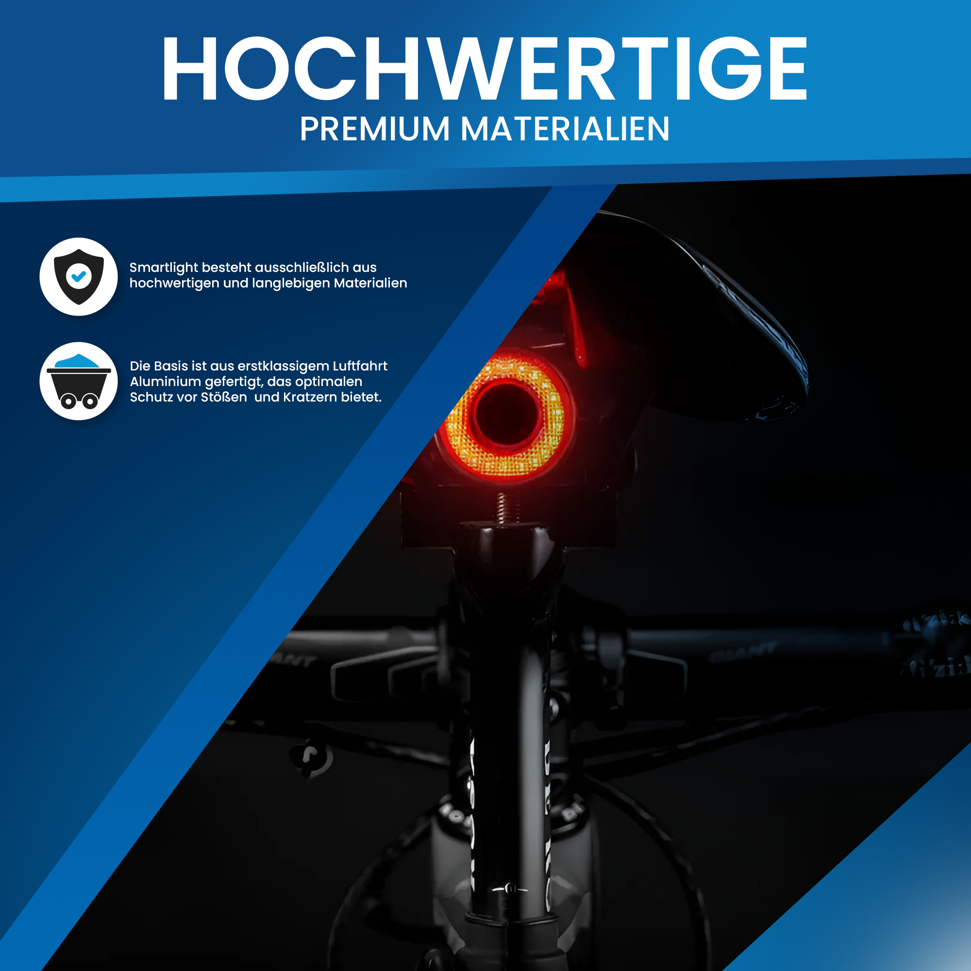 LuminoGuard™ Intelligentes Fahrrad-Rücklicht mit innovativer Sicherheitstechnologie