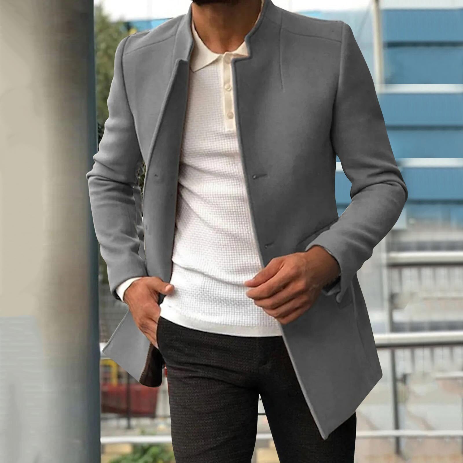 MännerLuxe® Zeitloser Trenchcoat für stilbewusste Herren