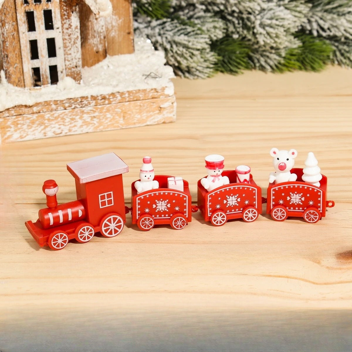 FestTrain® Charmante Holz-Weihnachtsdekoration für eine festliche Stimmung