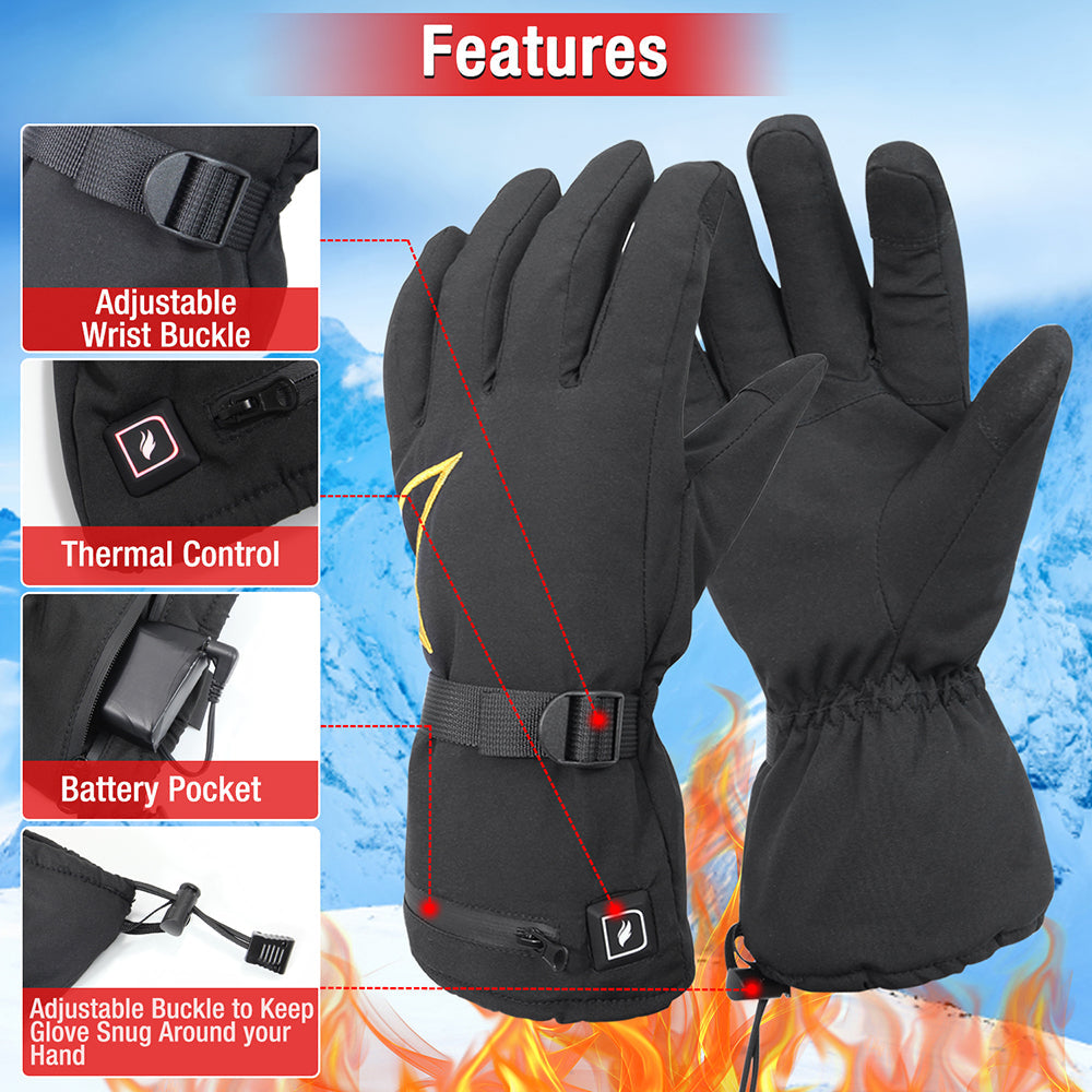 Guard® Beheizbare Handschuhe Unisex – Perfekt für Skifahren, Motorradfahren & Outdoor-Abenteuer