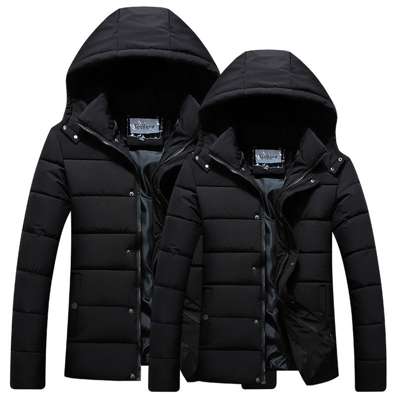 Warme Kapuzenjacke aus Nylon als Outdoor Winterjacke