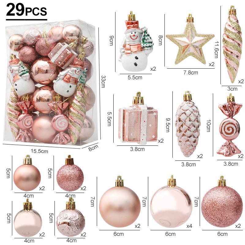 FestiveGlamour® Exklusives Weihnachts-Ornament Set für stilvolle Dekoration