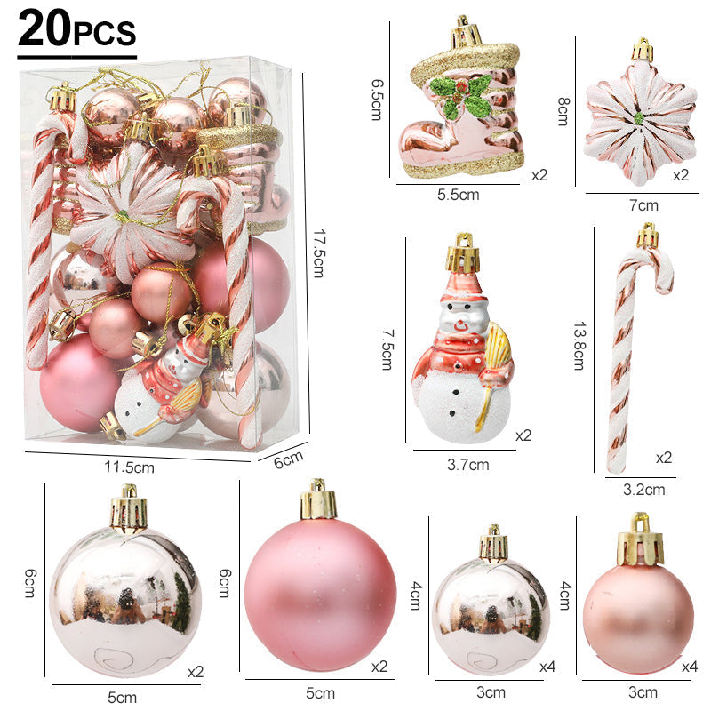 FestiveGlamour® Exklusives Weihnachts-Ornament Set für stilvolle Dekoration