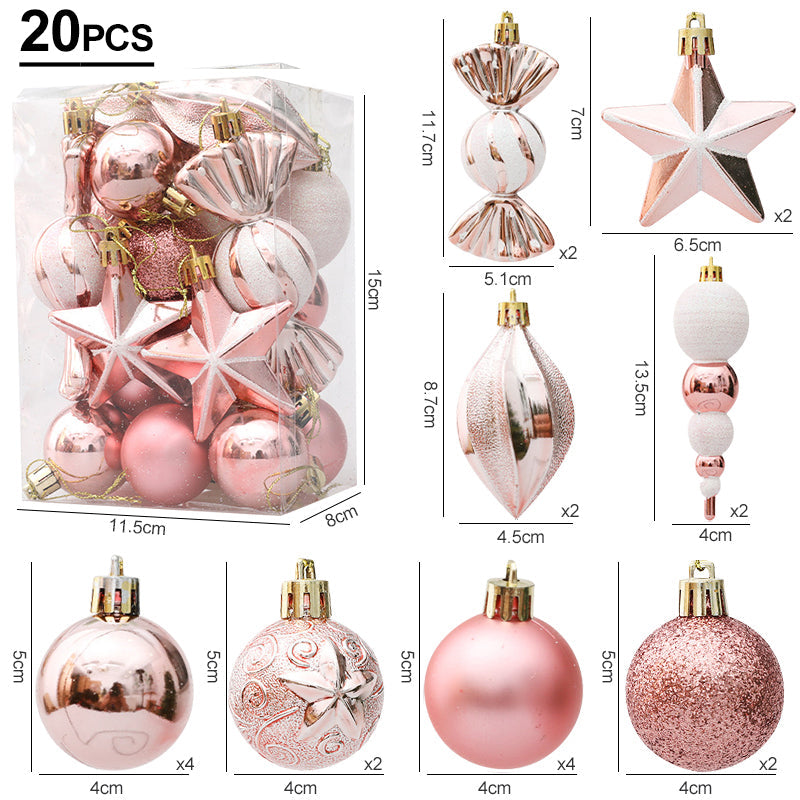 FestiveGlamour® Exklusives Weihnachts-Ornament Set für stilvolle Dekoration