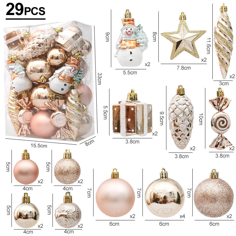 FestiveGlamour® Exklusives Weihnachts-Ornament Set für stilvolle Dekoration