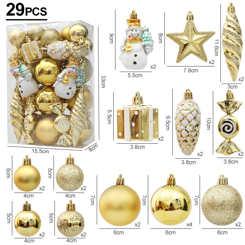 FestiveGlamour® Exklusives Weihnachts-Ornament Set für stilvolle Dekoration