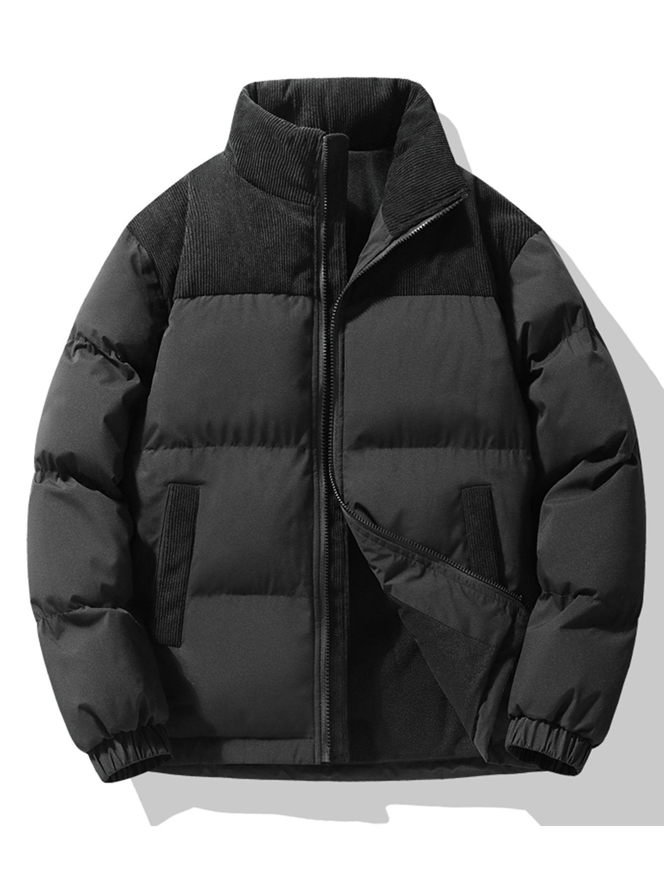 Nordica® Herren Pufferjacke mit stilvollem Kordkragen