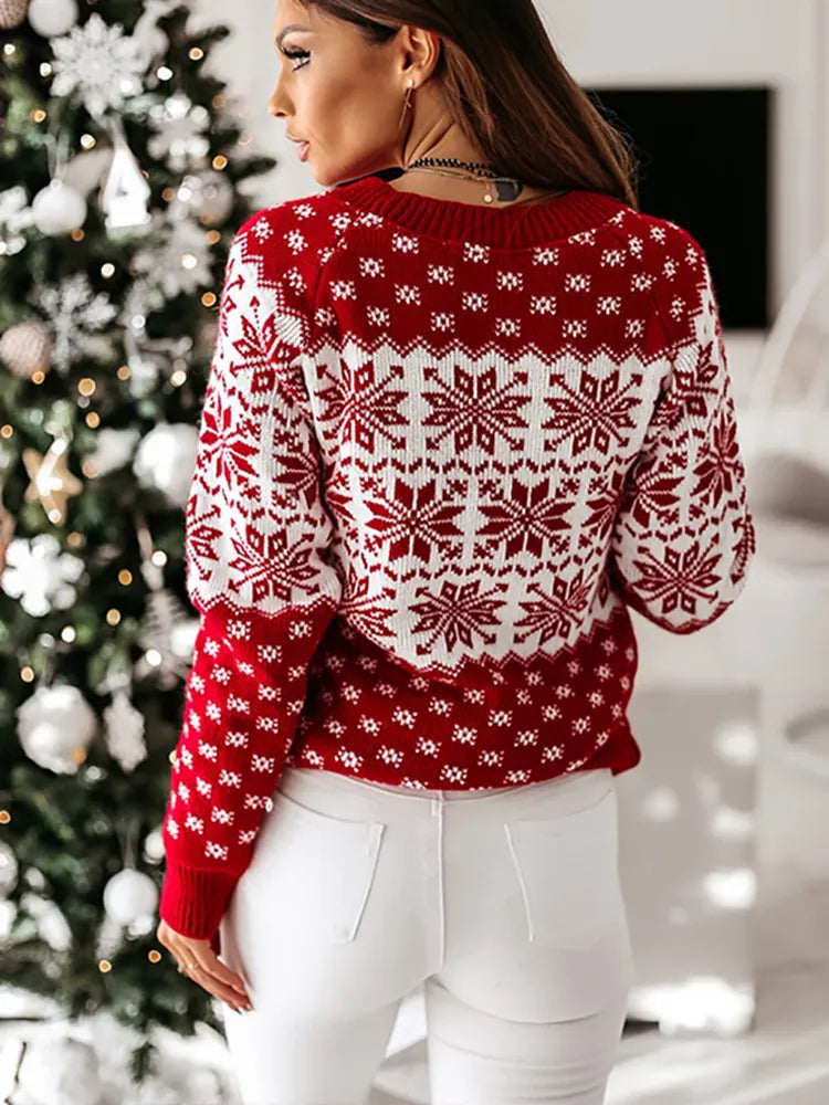 Lara® Festlicher Weihnachtsbliss Pullover - Der perfekte Weihnachtspullover