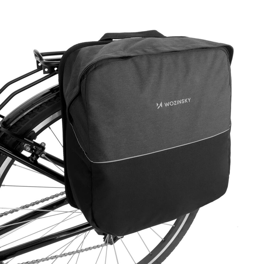 Wozinsky® Premium Doppel-Fahrradtaschen – 40L Gepäckträgertaschen für Ihre Abenteuerreisen