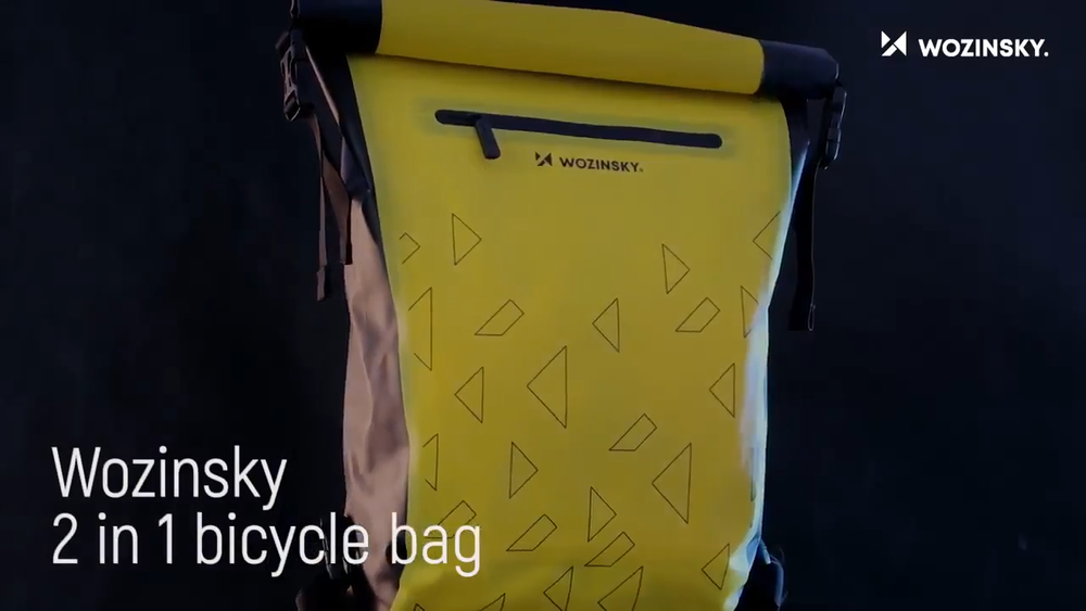 Wozinsky® 3in1 Premium Fahrrad-Gepäckträgertasche – Vielseitiger Begleiter für Radfahrer