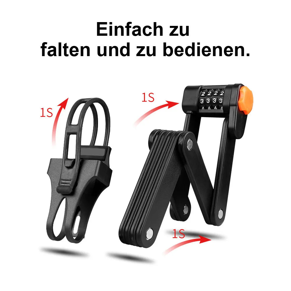 FlexGuard® Sicheres Faltschloss – Premium Anti-Diebstahl für Fahrräder & E-Bikes