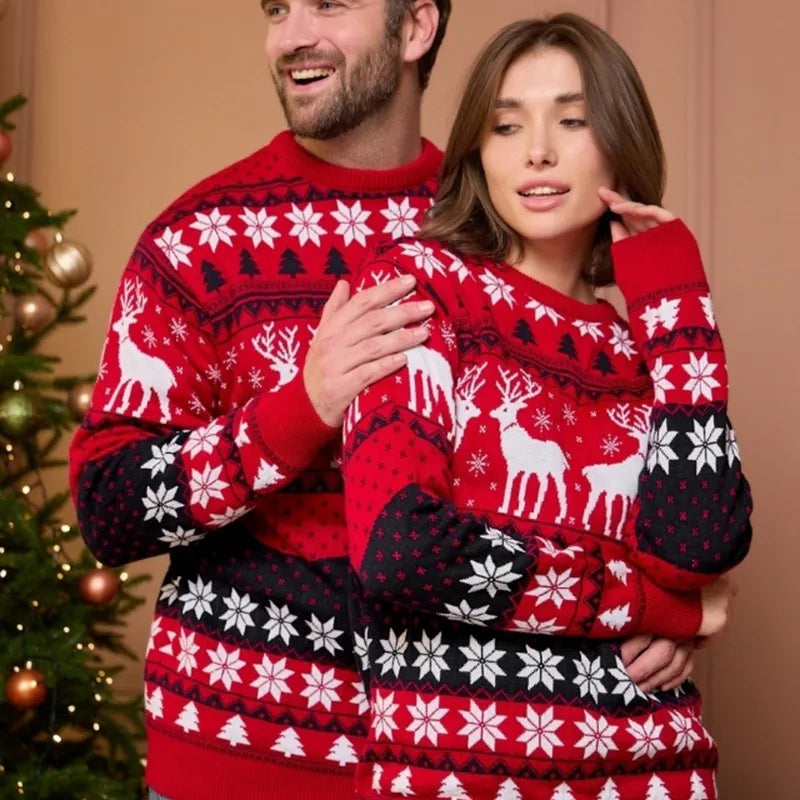 Lara® Kuschelige Weihnachts-Pullover für Paare – Perfekt für Festtagsstimmung